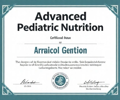Advanced Certificate in Pediatric Nutrition